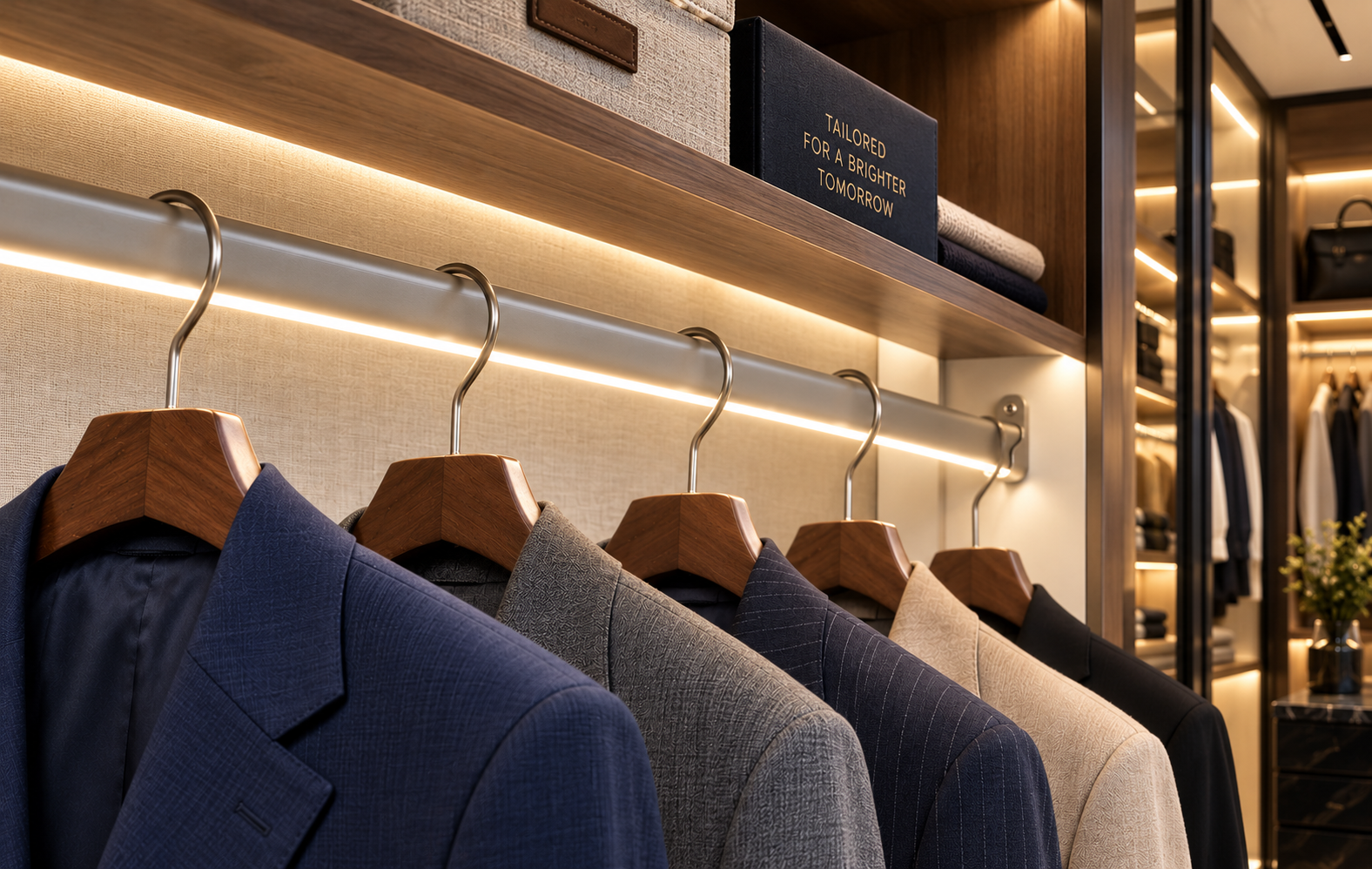 master closet wardrobe led strip installation Hollywood