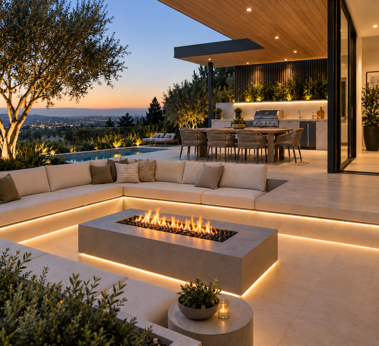 OUTDOOR patio led installation Malibu