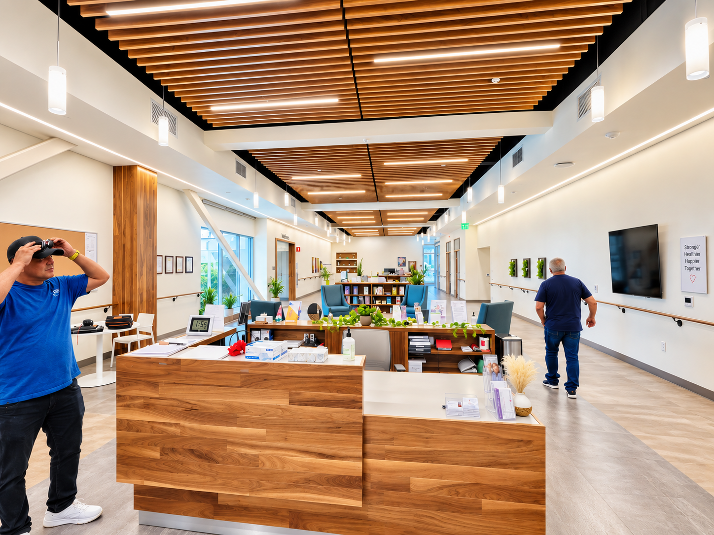 Architectural Linear Led Lights clinic installation Los Angeles