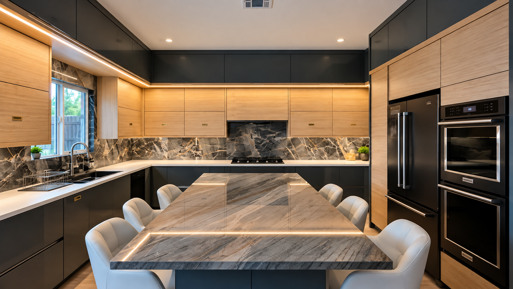 Kitchen led strip installation Los Angeles